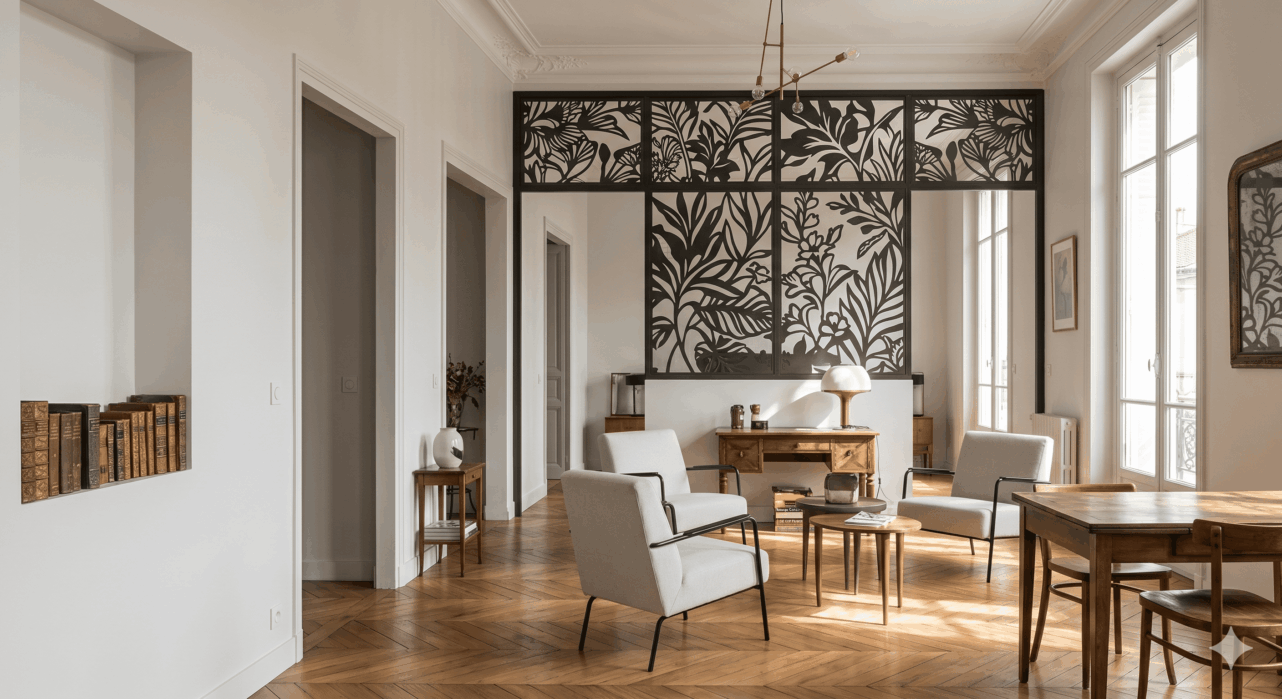 Salon dans le style casual chic