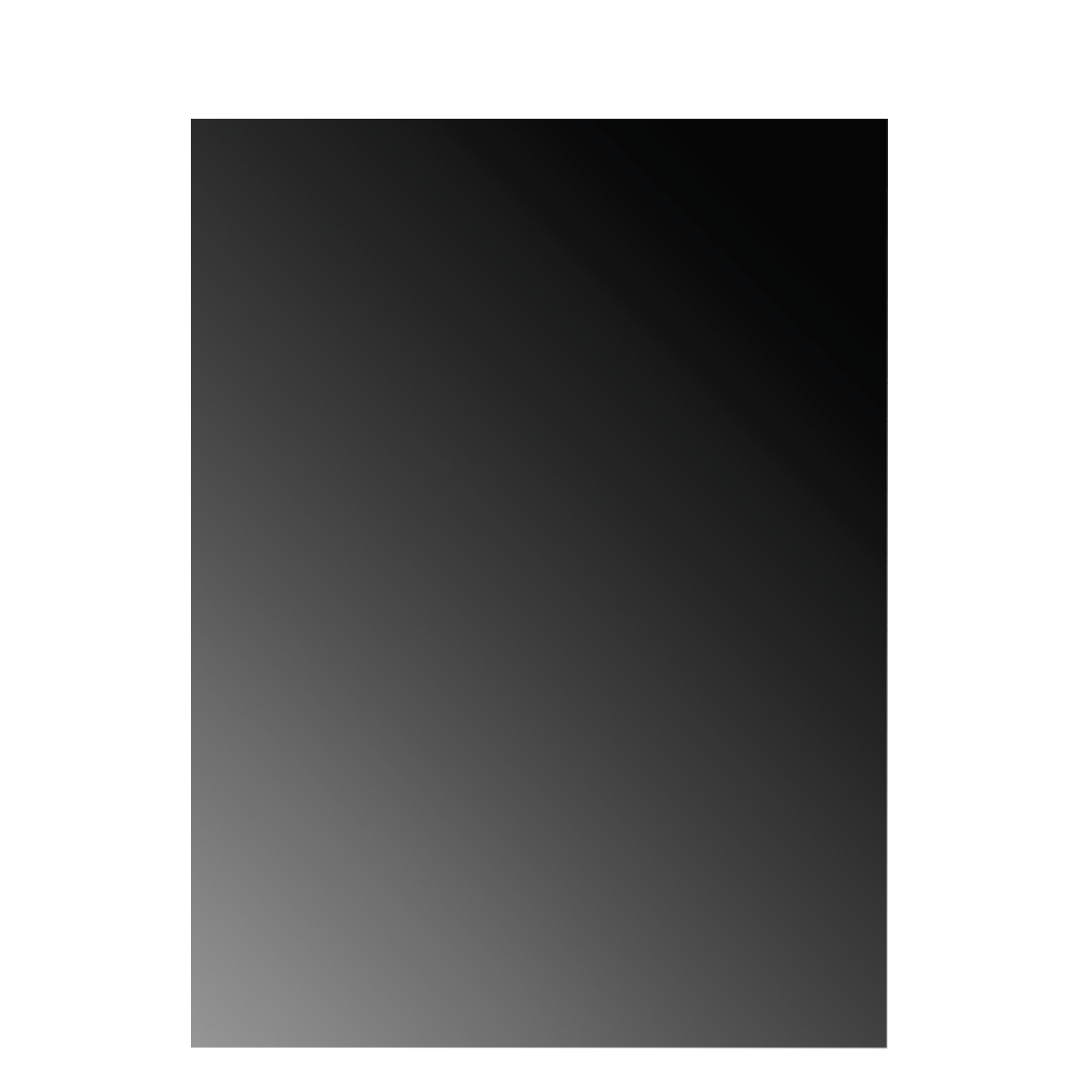BIJON Plaque de sol en verre rectangulaire noire pour poêle avec
