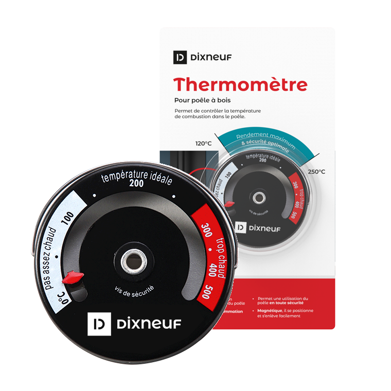 Thermomètre pour Cheminée, Thermomètre De Poêle Magnétique