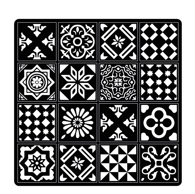 Décalcomanies Noir INTERDECAL 1/43 - Format 120x80 Mm, Papier Qualité
